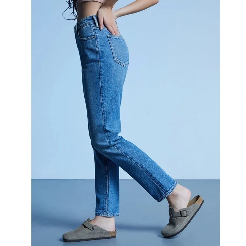 PacSun Mom Jean Medium Light Wash High Rise Jeans Size 25 - Picture 13 of 15